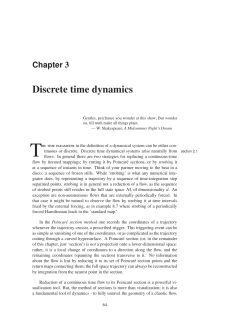 Discrete time dynamics