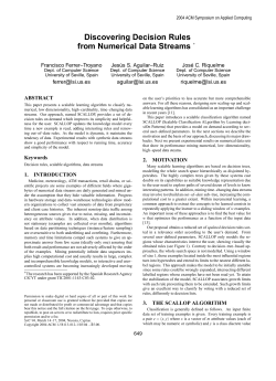 Discovering Decision Rules from Numerical Data Streams