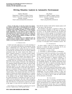 Driving Situation Analysis in Automotive Environment