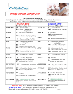 DATES FOR YOUNG MUM`S GROUPS 2011