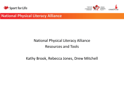 National Physical Literacy Alliance