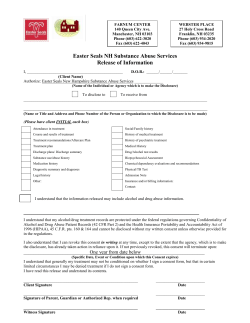 Release of Information