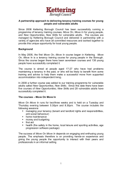 Now - Kettering Borough Council