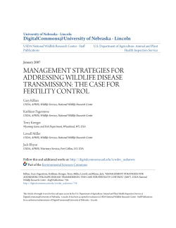 management strategies for addressing wildlife disease transmission