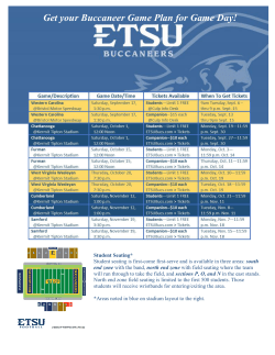 Get your Buccaneer Game Plan for Game Day!