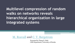 Multilevel compression of random walks on networks