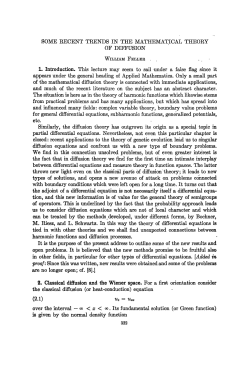 SOME RECENT TRENDS IN THE MATHEMATICAL THEORY OF