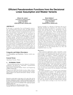 Efficient Pseudorandom Functions from the Decisional Linear