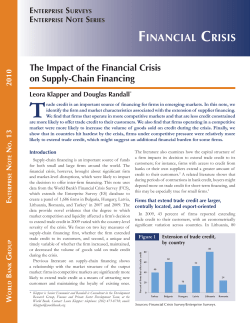 financial crisis - Enterprise Surveys