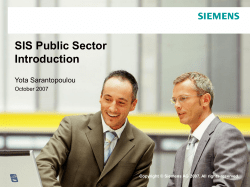SIS Public Sector
