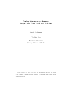 Cyclical Co-movement between Output, the Price Level, and Inflation
