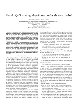 Should QoS routing algorithms prefer shortest paths?
