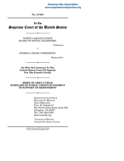 13-534 Brief for Scholars of Public Choice Economics in Support of