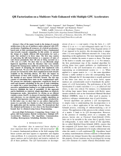 QR Factorization on a Multicore Node Enhanced with