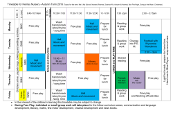 LU NCH and PLAY TIME - Herries Preparatory School