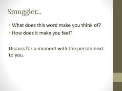 People Smugglers - Year11EnglishSSC
