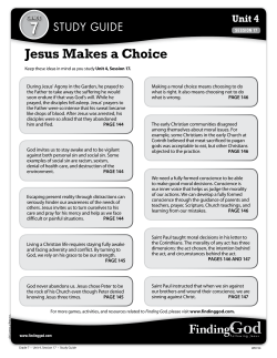 Jesus Makes a Choice