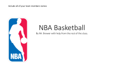 NBA class project
