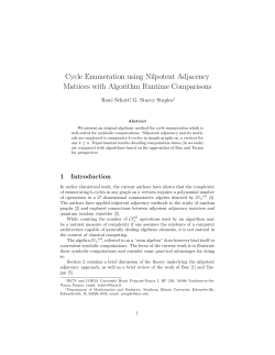 Cycle Enumeration using Nilpotent Adjacency Matrices with