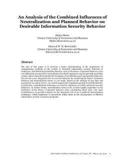 An Analysis of the Combined Influences of Neutralization and