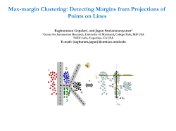 Max-margin Clustering - UMIACS