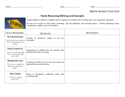 Faulty Reasoning - BGRS