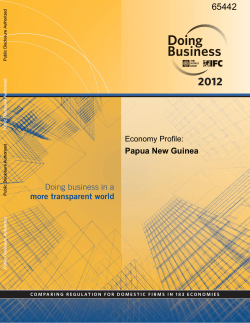 doing business - World bank documents