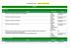Schools Equality Action Plan - Lincolnshire County Council