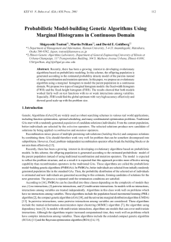 Probabilistic Model-building Genetic Algorithms Using Marginal