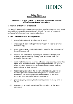 Code of Conduct (Sport)
