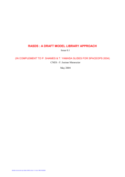 RASDS : a DRAFT model library approach