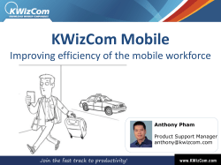 Improving efficiency of mobile workforce