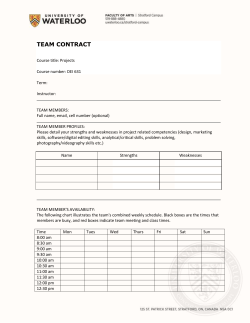 Team Contract