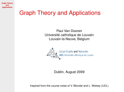 Graph Theory and Applications - WH5 (Perso)