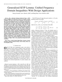 Generalized KYP Lemma: Unified Frequency Domain Inequalities