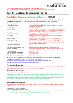 Text in red should be replaced with Faculty/programme specific text