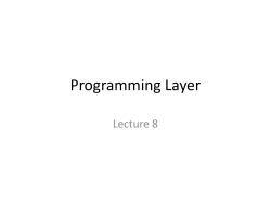 Programming Layer