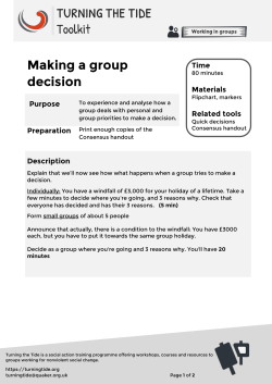 Making a group decision