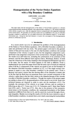 Homogenization of the Navier-Stokes equations with a slip