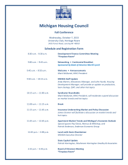 Schedule and Registration Form