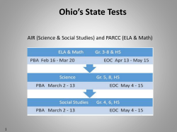 PARCC Computer-based Testing