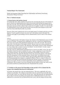 Part A: National concepts