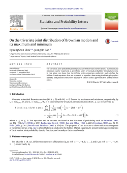 On the trivariate joint distribution of Brownian motion and its