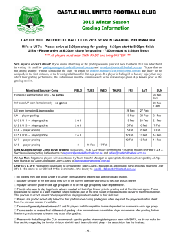 teams and players - Castle Hill United Football Club