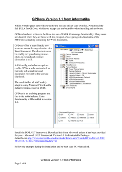 GPDocs Version 1