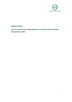 Case Study - Enterprise for Development