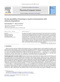 Theoretical Computer Science On the possibility of