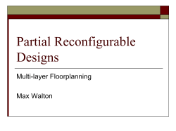 Partial Reconfigurable Designs