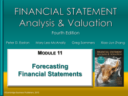 Determining the Revenue Growth Forecast: Using