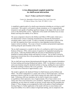 A two-dimensional coupled model for ice shelf